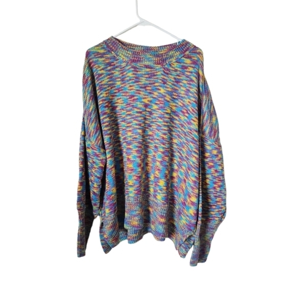 Davi & Dani Space-Dye‎ Arcylic Oversize Sweater  Women's Size Large